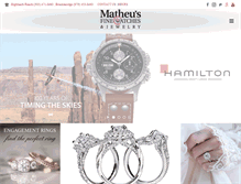 Tablet Screenshot of matheusfinewatches.com